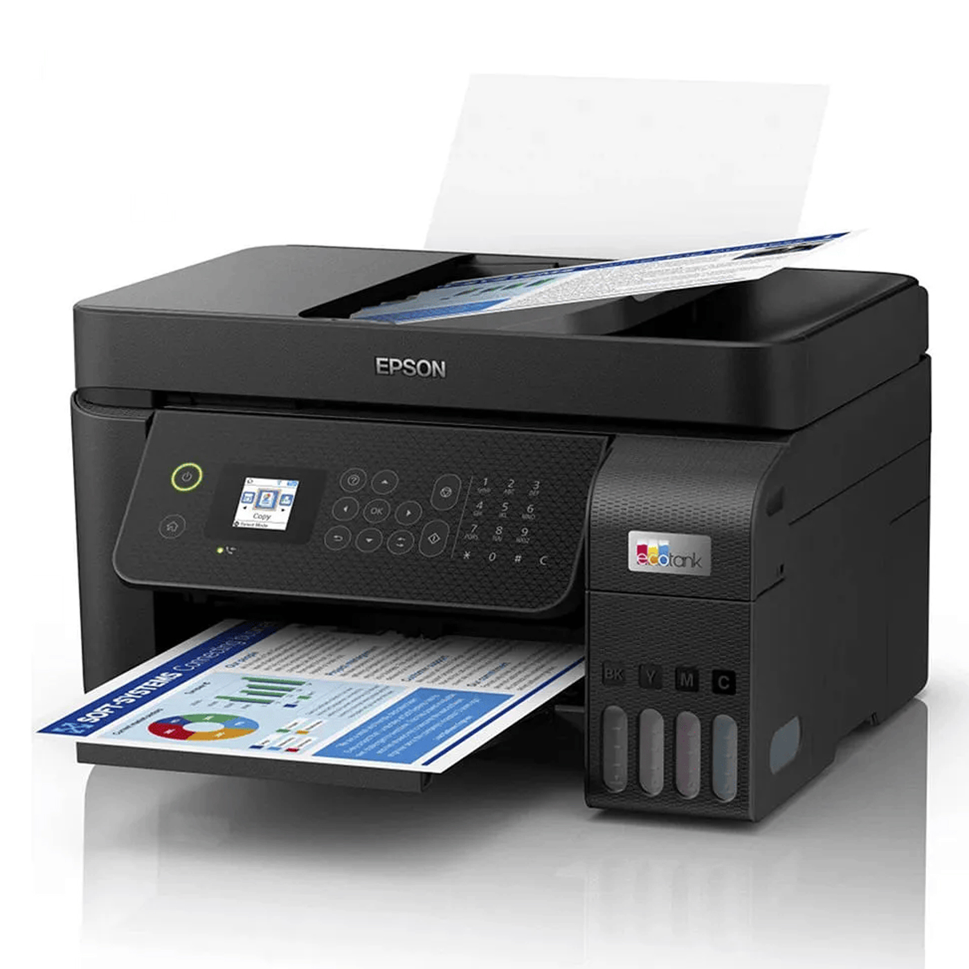 00369 Impresora Multifuncional EPSON, EcoTank L5590, Wifi Adf Fax Impresión a Color Copia Escaneado 33 PPM (2) blank