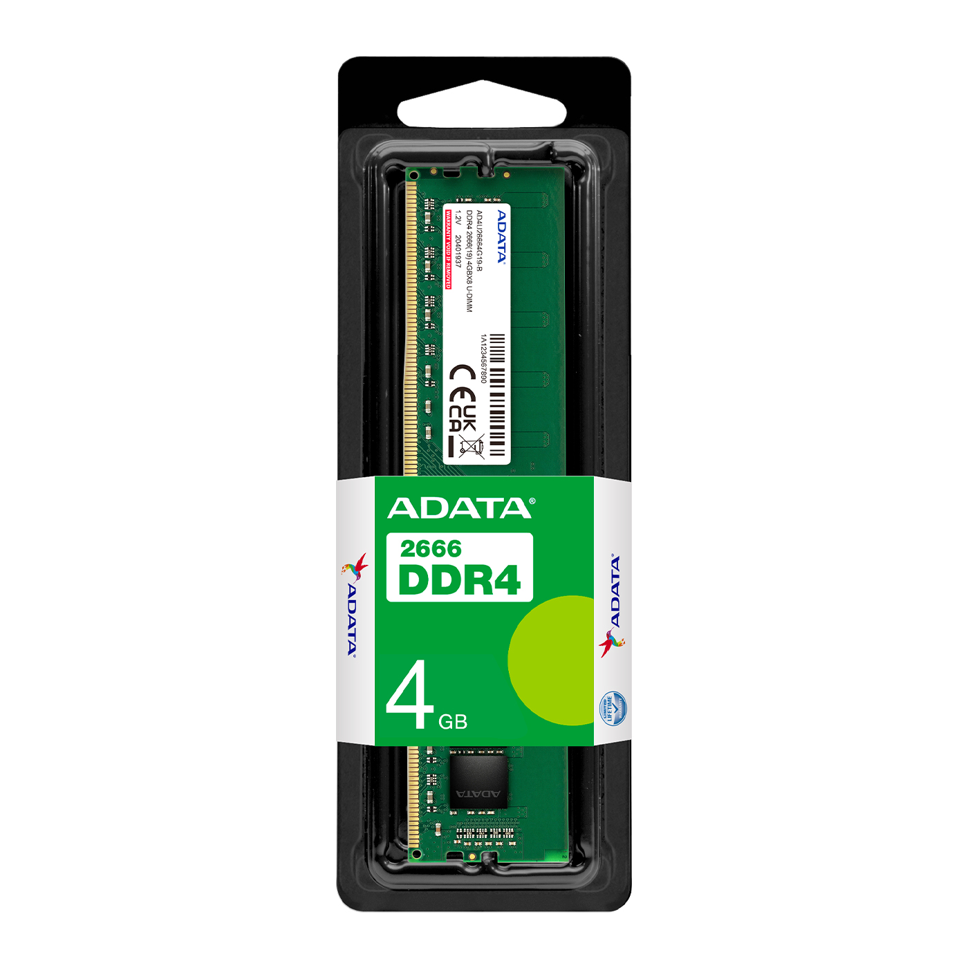 01267 Módulo de Memoria RAM Premier 4GB DDR4 2666 U-DIMM, PC (2) blank