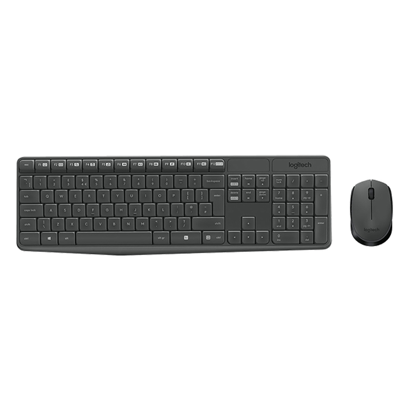 00096 Combo Teclado & Mouse Inalámbrico LOGITECH MK235, Gris (2) blank