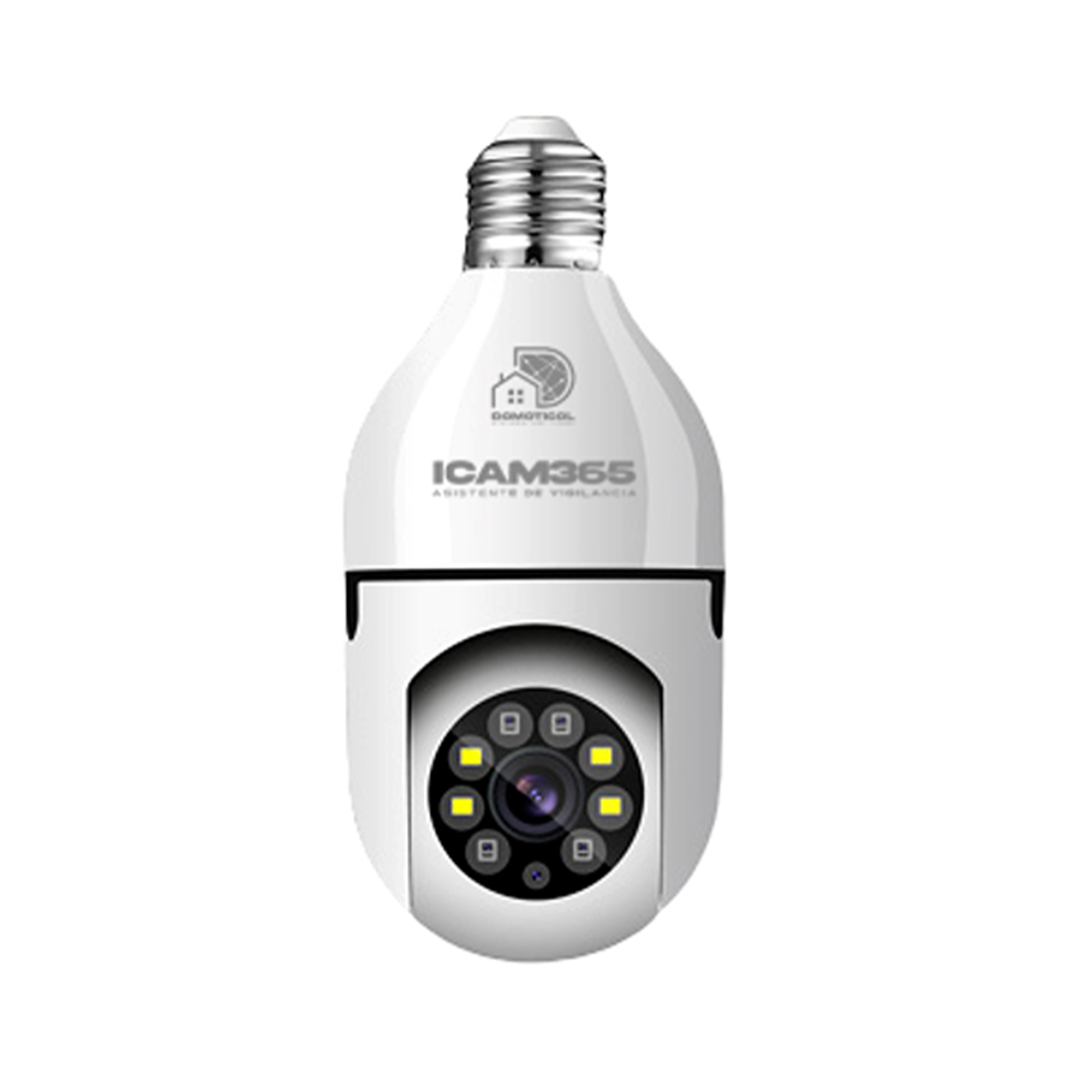01234 Cámara Inteligente DOMOTICOL ICAM 365 Bombillo, 1080p 2MP-Lente HD 4MP IP, Vision Nocturna, Doble Audio (3) blank