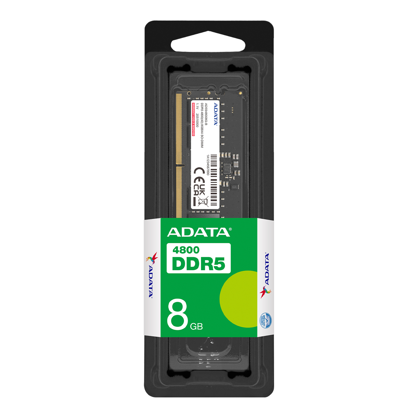 01220 Módulo de Memoria RAM, 8GB DDR5 4800 SO-DIMM, Portátil blank